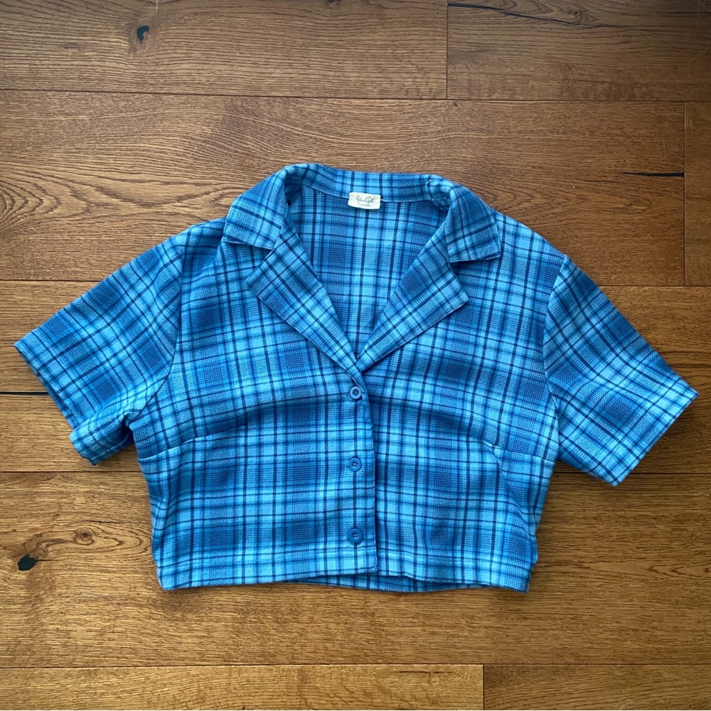 J. Galt Cropped Button Up